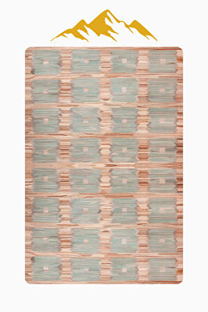 Modern Desenli Dijital Baskı Kaymaz Taban Halı H1082