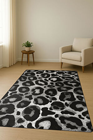 Modern Desenli Dijital Baskı Kaymaz Taban Halı H1084