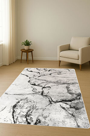Modern Desenli Dijital Baskı Kaymaz Taban Halı H1033