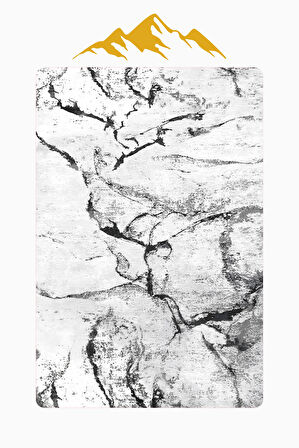 Modern Desenli Dijital Baskı Kaymaz Taban Halı H1033
