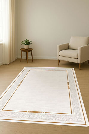 Modern Desenli Dijital Baskı Kaymaz Taban Halı H1034