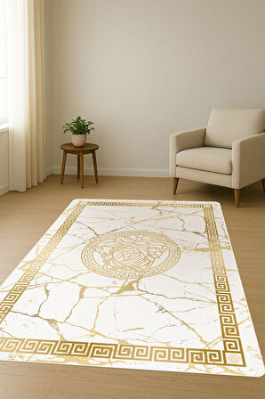 Modern Desenli Dijital Baskı Kaymaz Taban Halı H0854