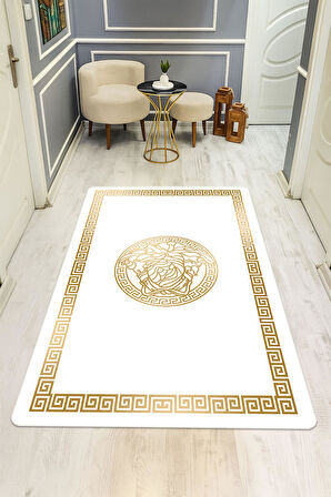 Modern Desenli Dijital Baskı Kaymaz Taban Halı H0855