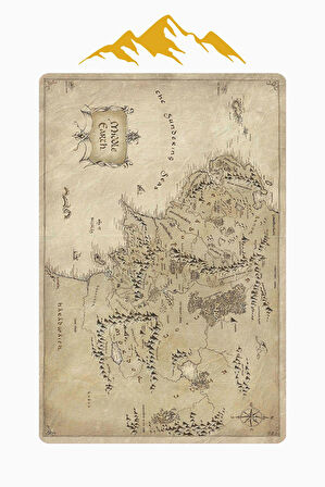 Harita Desenli Dijital Baskı Kaymaz Taban Halı H0696