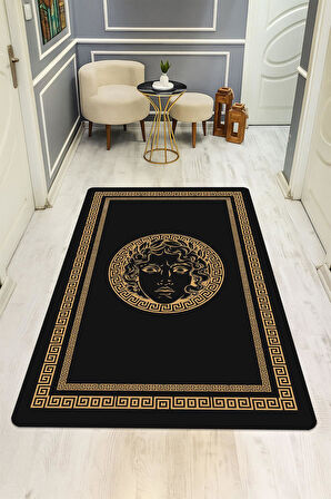 Modern Desenli Dijital Baskı Kaymaz Taban Halı H0847