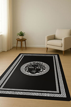 Modern Desenli Dijital Baskı Kaymaz Taban Halı H0848