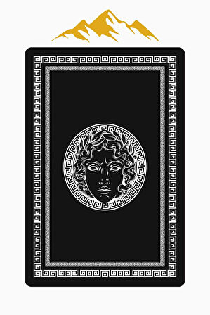 Modern Desenli Dijital Baskı Kaymaz Taban Halı H0848