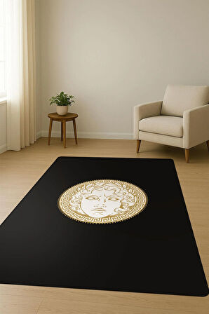 Modern Desenli Dijital Baskı Kaymaz Taban Halı H0849