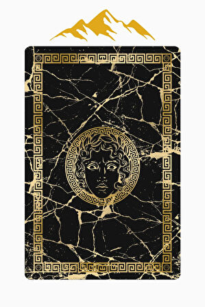 Modern Desenli Dijital Baskı Kaymaz Taban Halı H0850