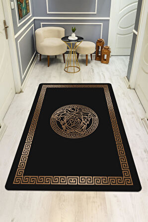 Modern Desenli Dijital Baskı Kaymaz Taban Halı H0853