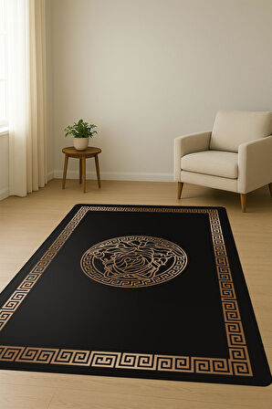 Modern Desenli Dijital Baskı Kaymaz Taban Halı H0853
