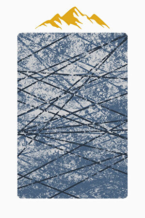 Modern Desenli Dijital Baskı Kaymaz Taban Halı H0293