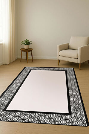 Modern Desenli Dijital Baskı Kaymaz Taban Halı H0228