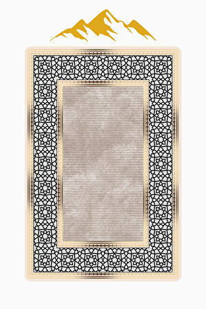 Modern Desenli Dijital Baskı Kaymaz Taban Halı H0165