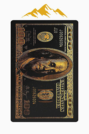 Modern Dolar Desen Dijital Baskı Kaymaz Taban Halı H0170