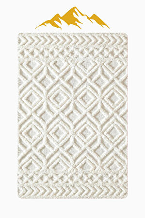 Modern Desenli Dijital Baskı Kaymaz Taban Halı H0206