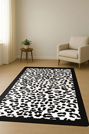 Modern Desenli Dijital Baskı Kaymaz Taban Halı H0136