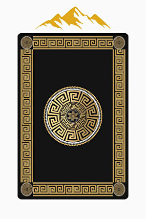 Modern Desenli Dijital Baskı Kaymaz Taban Halı H0138