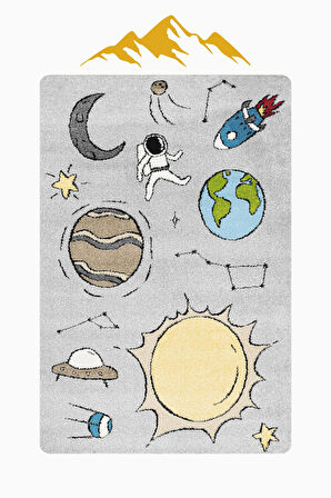 Dijital Baskı Kaymaz Tabanlı Çocuk ve Genç Odası Halısı H1046