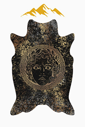 Modern Lazer Kesim Dijital Baskı Kaymaz Taban Halı H0851