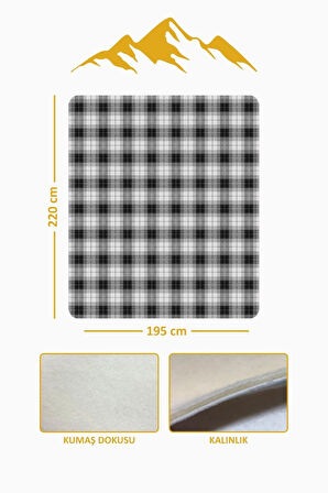 Soft Touch Çift Kişilik Yumuşak Dokulu Modern Konfor Serisi Battaniye YBT0029
