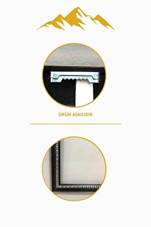 Atatürk Portresi Dijital Baskılı Kadife Kumaş Çerçeveli Tablo TBL0044