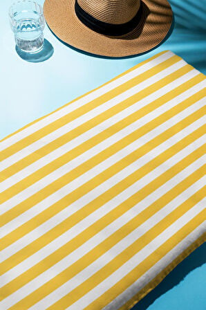Dijital Baskı Plaj Deniz Havlusu Renkli Çizgili Desen Peştamal HVL0223