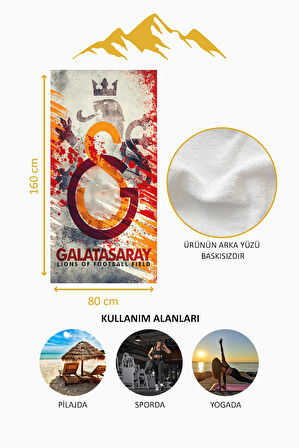 Dijital Baskı Plaj Deniz Havlusu Genç Sportif Desen Peştamal HVL0235