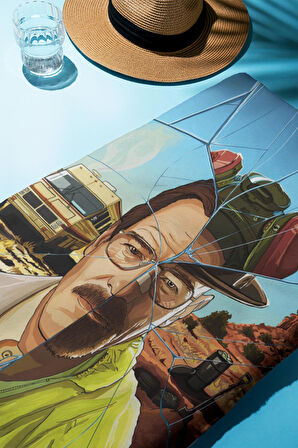 Dijital Baskı Plaj Deniz Havlusu Breaking Bad Desenli Peştamal HVL0028