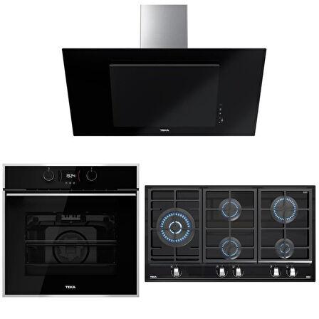 Teka Siyah Ankastre Set (HLB 840 SS  -GZC 95320- DVT 98660 TBS BK)