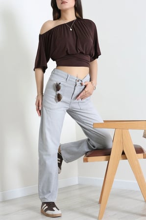 Modi Green Relax Beli Lastikli Kot Pantolon Gri - 32953.1968.