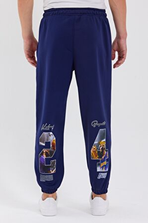 Unisex Scuba Şardonlu Kumaş Oversize Eşofman Altı