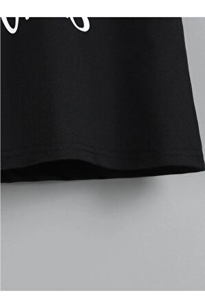 Unısex Rahat Kalıp Pamuklu Wıld Lıke Baskılı Çocuk T-shirt