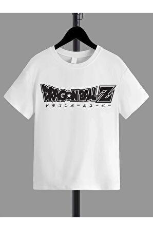 Ünisex Rahat Kalıp Pamuklu Baskılı Beyaz Çocuk T-shirt