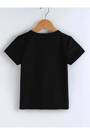 Unısex Rahat Kalıp Pamuklu PARENTS Baskılı Çocuk T-shirt