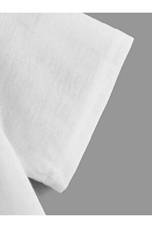 Unısex Rahat Kalıp Pamuklu Not Defıned Baskılı Çocuk T-shirt