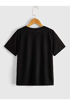 Unısex Rahat Kalıp Pamuklu FENDROM Baskılı Çocuk T-shirt