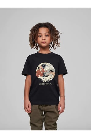 Çocuk Oversize Unisex Titan Pamuklu Bisiklet Yaka Tişört