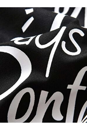 Unısex Rahat Kalıp Pamuklu Aunt Baskılı Çocuk T-shirt