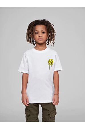 Çocuk Oversize Unisex Future Pamuklu Bisiklet Yaka Tişört