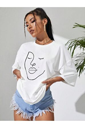 Unisex SOYUT KADIN Baskılı Oversize Tshırt