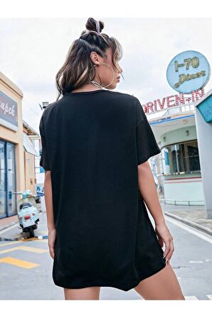 Unisex SUMMER Baskılı Oversize Tshırt