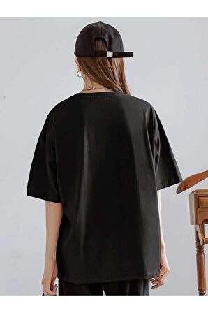 Unisex FOREVER Baskılı Oversize Tshırt