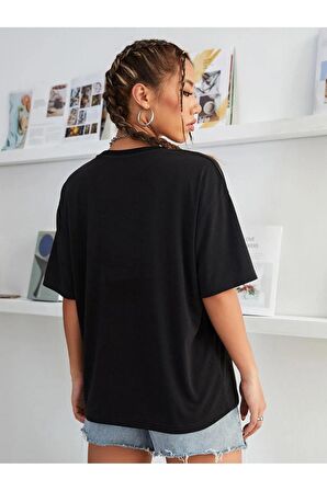 Unisex ÇİZİM KELEBEK Baskılı Oversize Tshırt