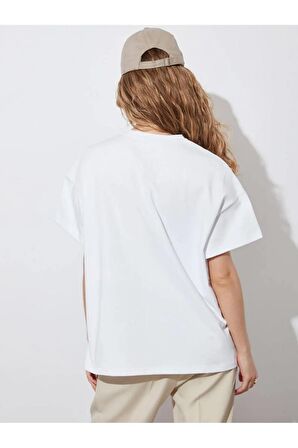 Unisex Coffe Baskılı Oversize Tshırt