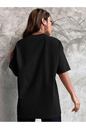 Unisex ŞİRİN KIZ Baskılı Oversize Tshırt
