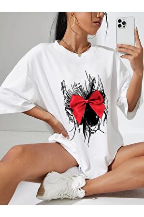 Unisex FİYONK Baskılı Oversize Tshırt