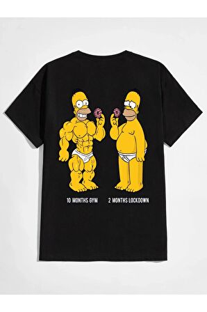Unisex SIMPSON Baskılı Oversize Tshırt