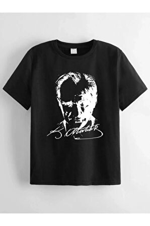 Unisex Rahat Kalıp Pamuklu Baskılı Çocuk T-shirt