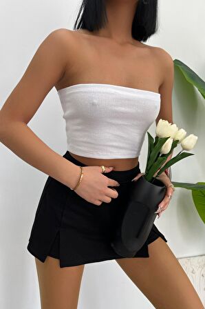 Kaşkorse Fitilli Crop Straplez